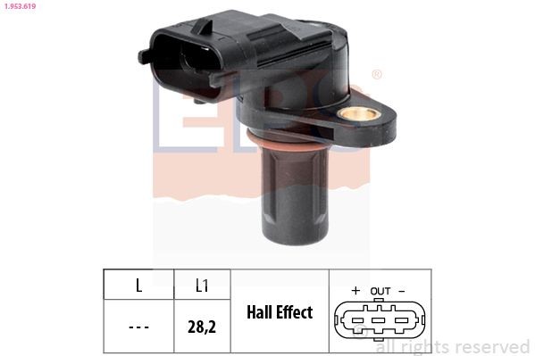 EPS 1.953.619: Andur, Nukkvõllipositsioon Made in Italy - OE Equivalent
