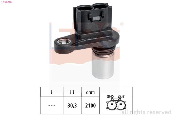 EPS 1.953.716: Jutiklis, alkūninio veleno impulsas Made in Italy - OE Equivalent