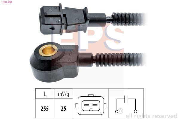 EPS 1.957.090: Detonatsiooniandur ilma kinnituskammitsata, Made in Italy - OE Equivalent