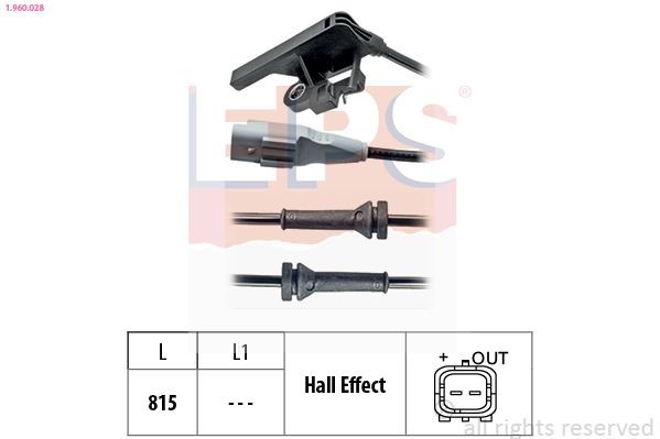 EPS 1.960.028: Andur, rattapöörete arv Made in Italy - OE Equivalent