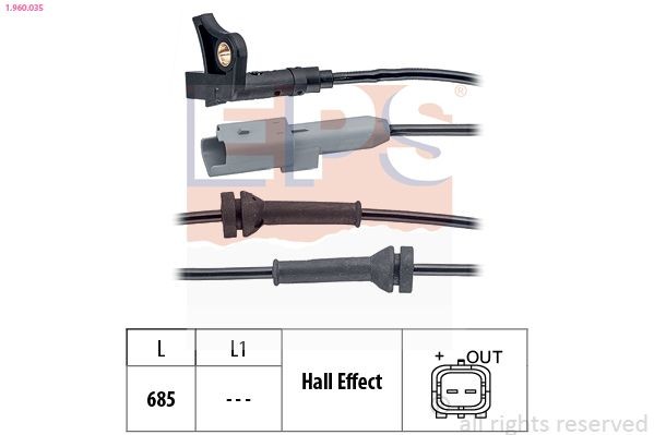 EPS 1.960.035: Andur, rattapöörete arv Made in Italy - OE Equivalent