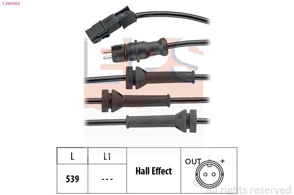 EPS 1.960.054: Andur, rattapöörete arv Made in Italy - OE Equivalent