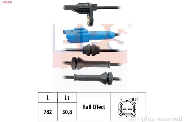 EPS 1.960.061: Andur, rattapöörete arv Made in Italy - OE Equivalent