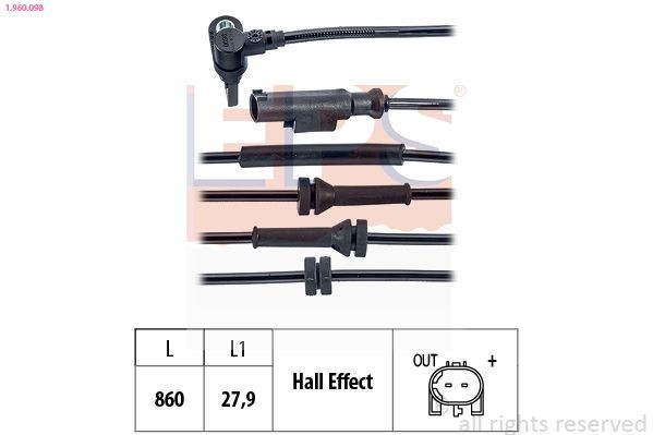 EPS 1.960.098: Andur, rattapöörete arv Made in Italy - OE Equivalent