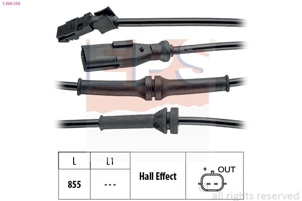 EPS 1.960.104: Andur, rattapöörete arv Made in Italy - OE Equivalent