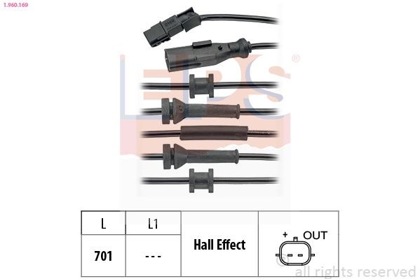 EPS 1.960.169: Senzor, turatie roata Made in Italy - OE Equivalent