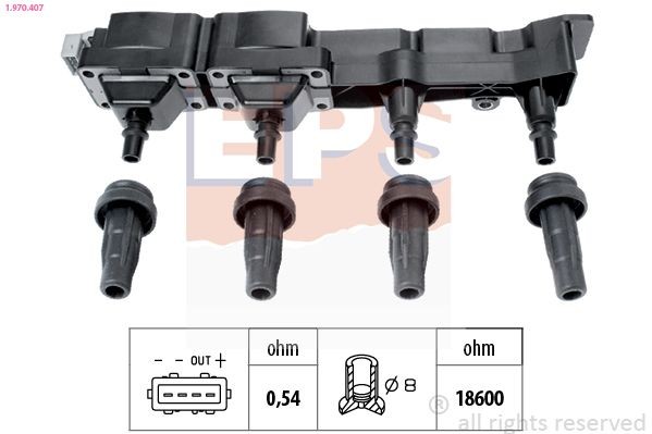 EPS 1.970.407: Tändspole OE Equivalent