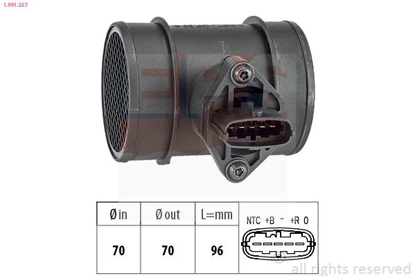 EPS 1.991.257: Luftmassemätare Made in Italy - OE Equivalent