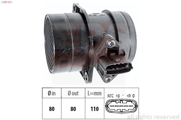 EPS 1.991.311: Õhumassimõõtja Made in Italy - OE Equivalent