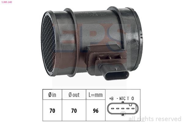 EPS 1.991.341: Senzor debit aer Made in Italy - OE Equivalent
