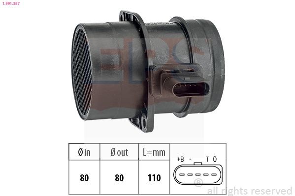 EPS 1.991.357: Õhumassimõõtja Made in Italy - OE Equivalent