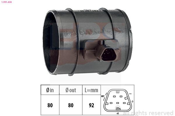 EPS 1.991.384: Õhumassimõõtja Made in Italy - OE Equivalent