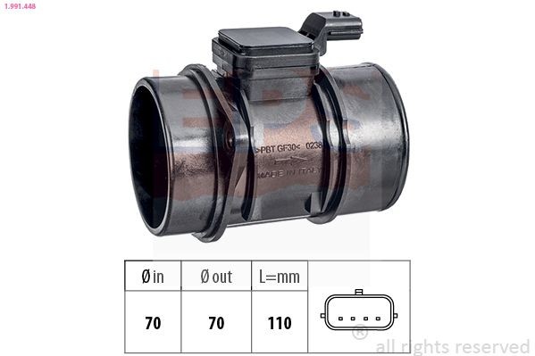 EPS 1.991.448: Senzor debit aer Made in Italy - OE Equivalent