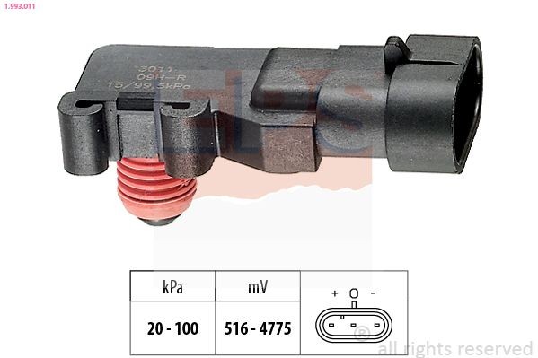 EPS 1.993.011: Õhusurveandur, Made in Italy - OE Equivalent