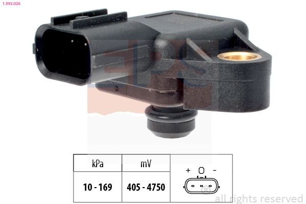 EPS 1.993.026: Oro slėgio jutiklis, aukščio adaptacija Made in Italy - OE Equivalent