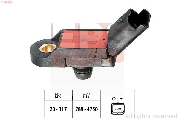 EPS 1.993.056: Õhusurveandur, ilma ühendusosadeta, Made in Italy - OE Equivalent