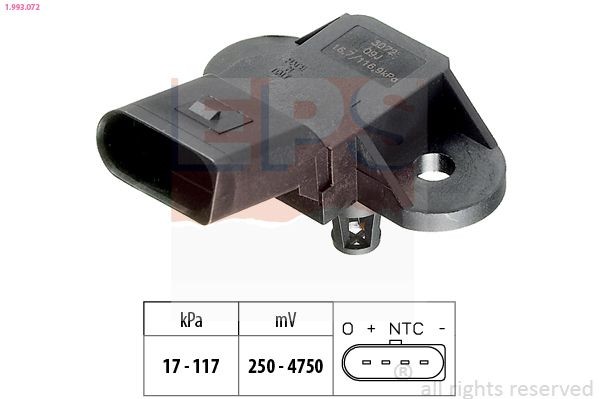 EPS 1.993.072: Andur,õhuvõtu rõhk Made in Italy - OE Equivalent