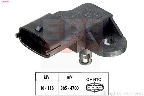 EPS 1.993.091: Õhusurveandur, Made in Italy - OE Equivalent
