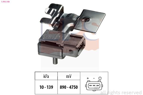 EPS 1.993.108: Õhusurveandur, Made in Italy - OE Equivalent