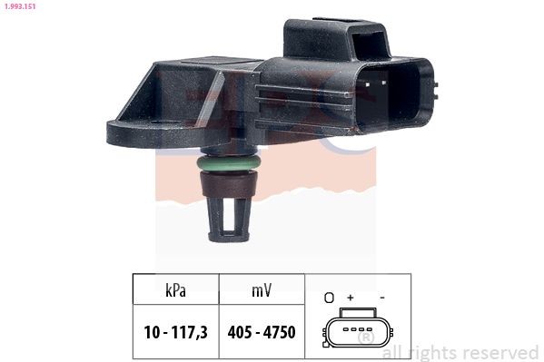 EPS 1.993.151: Õhusurveandur, Made in Italy - OE Equivalent