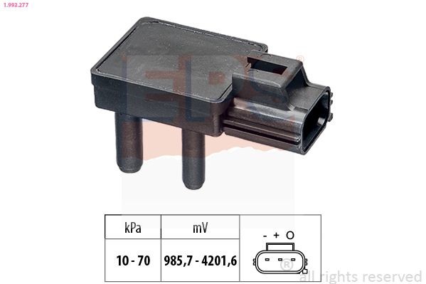 EPS 1.993.277: Andur, heitgaasisurve ilma kinnituskammitsata, ilma ühendustoruta, Made in Italy - OE Equivalent