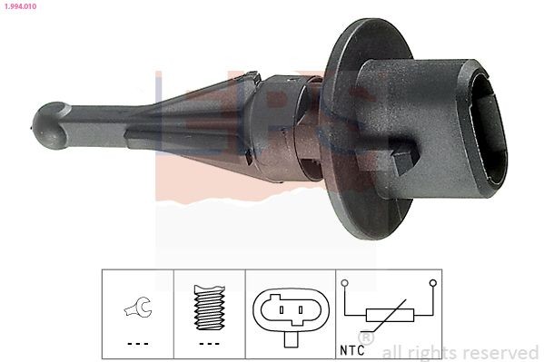 EPS 1.994.010: Andur, sisendõhu temperatuur ilma kinnituskammitsata, Made in Italy - OE Equivalent