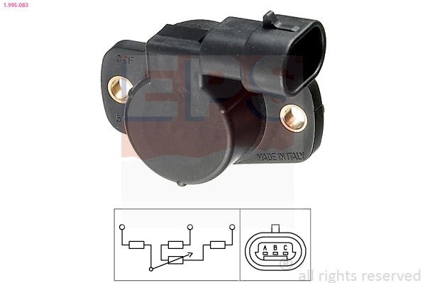 EPS 1.995.083: Andur, drosselklapiasend Made in Italy - OE Equivalent