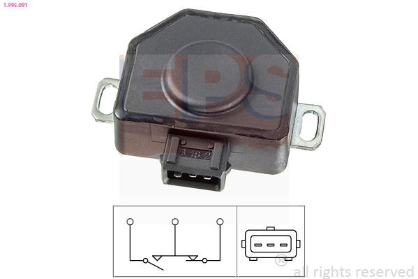EPS 1.995.091: Andur, drosselklapiasend Made in Italy - OE Equivalent
