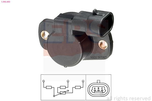 EPS 1.995.093: Andur, drosselklapiasend Made in Italy - OE Equivalent