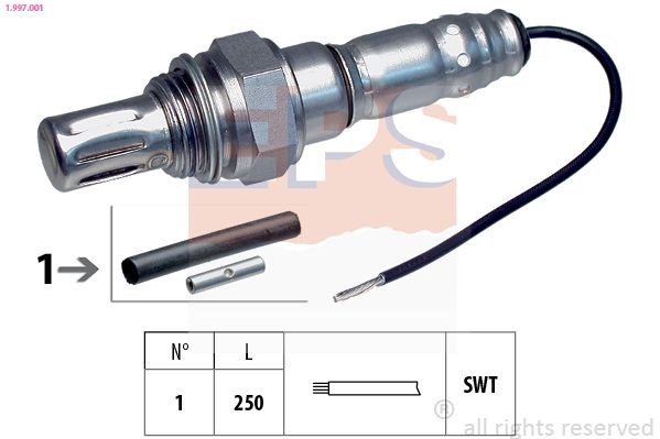EPS 1.997.001: Lambda andur Made in Italy - OE Equivalent