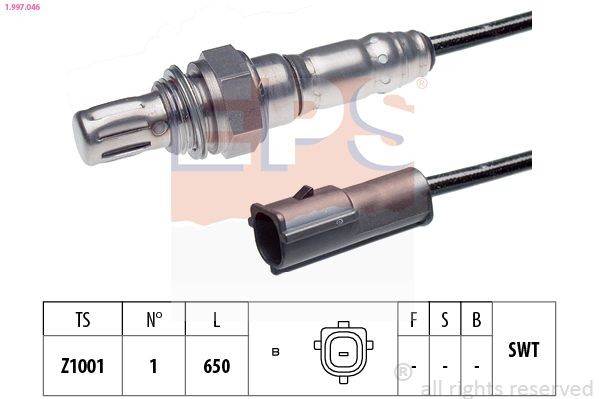 EPS 1.997.042: Lambda andur Made in Italy - OE Equivalent