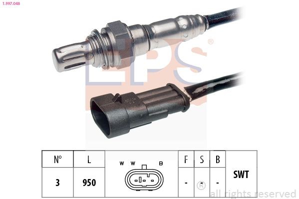 EPS 1.997.048: Lambda andur Made in Italy - OE Equivalent