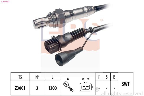 EPS 1.997.051: Lambda andur Made in Italy - OE Equivalent