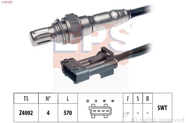 EPS 1.997.063: Lambda andur Made in Italy - OE Equivalent