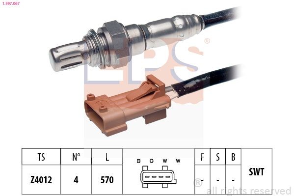 EPS 1.997.067: Lambda andur Made in Italy - OE Equivalent