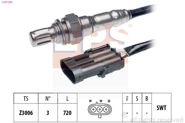 EPS 1.997.072: Lambda andur Made in Italy - OE Equivalent