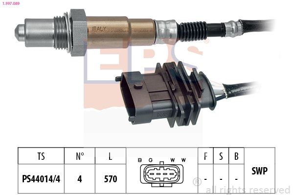 EPS 1.997.089: Lambda andur Made in Italy - OE Equivalent