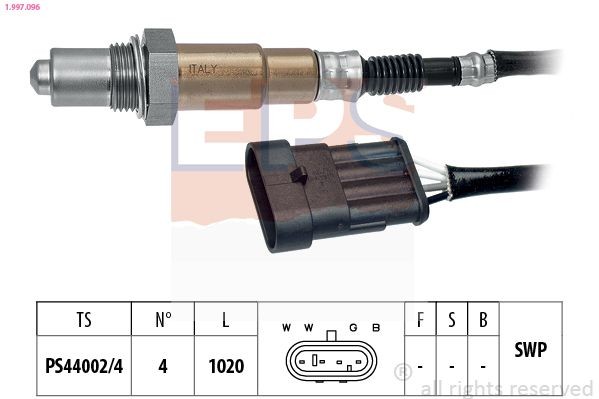 EPS 1.997.096: Lambda andur Made in Italy - OE Equivalent