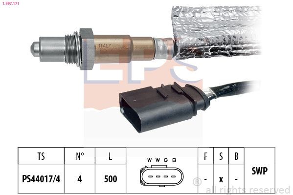 EPS 1.997.171: Lambda andur Made in Italy - OE Equivalent