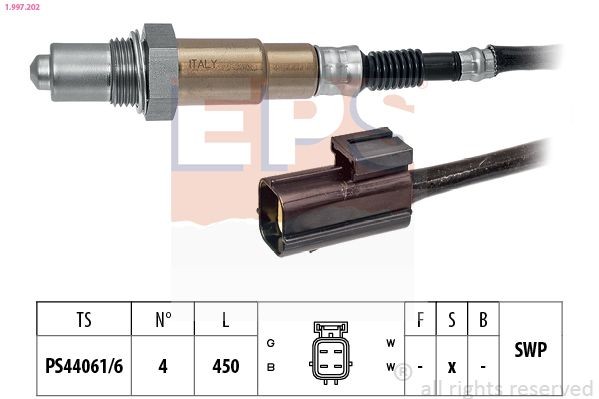 EPS 1.997.202: Lambda andur Made in Italy - OE Equivalent