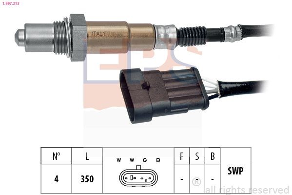 EPS 1.997.213: Lambda andur Made in Italy - OE Equivalent