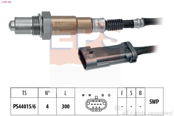 EPS 1.997.281: Lambda andur Made in Italy - OE Equivalent