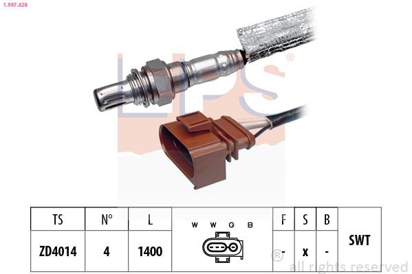 EPS 1.997.428: Lambda andur Made in Italy - OE Equivalent