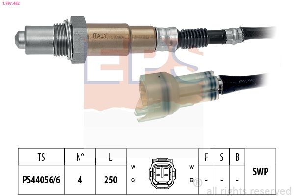 EPS 1.997.482: Lambda zonde Made in Italy - OE Equivalent