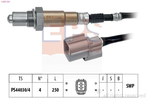 EPS 1.997.727: Lambda andur Made in Italy - OE Equivalent