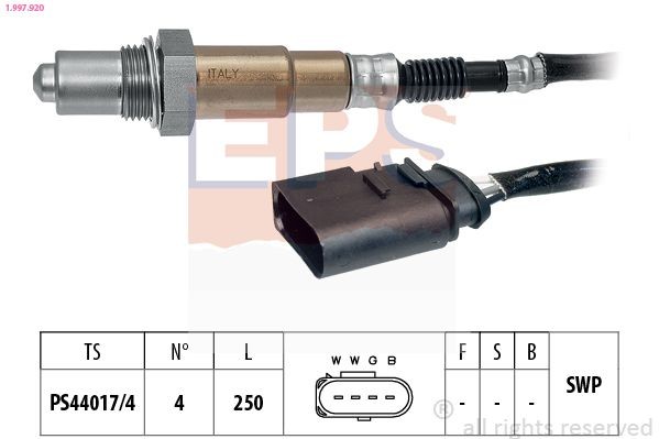 EPS 1.997.920: Lambda andur Made in Italy - OE Equivalent