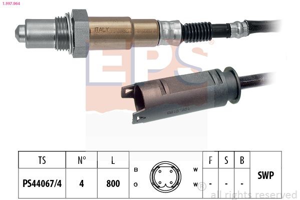 EPS 1.997.964: Lambda andur Made in Italy - OE Equivalent
