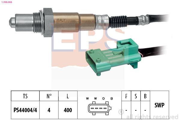 EPS 1.998.068: Lambda andur Made in Italy - OE Equivalent