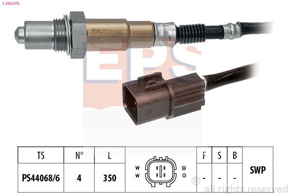 EPS 1.998.076: Lambda andur Made in Italy - OE Equivalent