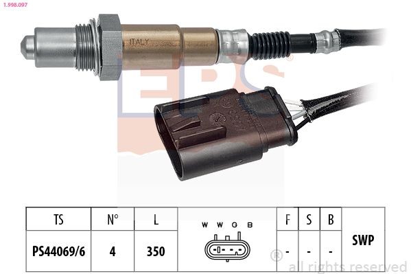 EPS 1.998.097: Lambda andur Made in Italy - OE Equivalent